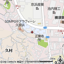 神奈川県横須賀市内川新田周辺の地図