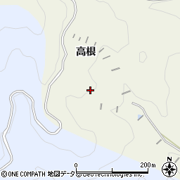 愛知県豊田市石畳町高根周辺の地図