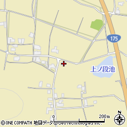 兵庫県丹波市市島町上竹田1968周辺の地図