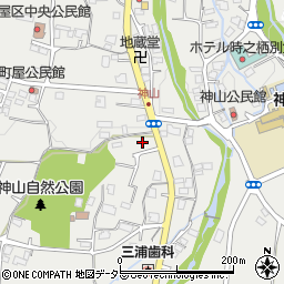 静岡県御殿場市神山周辺の地図