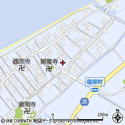 滋賀県彦根市薩摩町1289周辺の地図