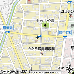 愛知県春日井市知多町周辺の地図