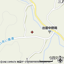 島根県雲南市三刀屋町中野257周辺の地図