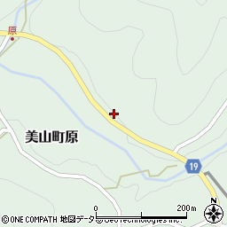 京都府南丹市美山町原和田周辺の地図