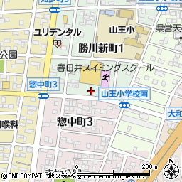 西友勝川店駐車場周辺の地図