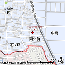 愛知県北名古屋市九之坪両ケ前周辺の地図