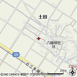 滋賀県犬上郡多賀町土田686周辺の地図