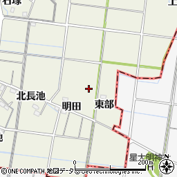愛知県稲沢市祖父江町島本東部周辺の地図