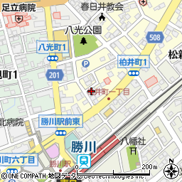 日能研　勝川校周辺の地図