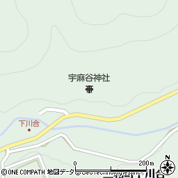 宇麻谷神社周辺の地図