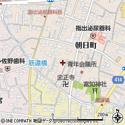 静岡県富士宮市朝日町15周辺の地図