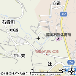 愛知県豊田市石畳町（松根）周辺の地図