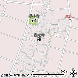 春光寺周辺の地図