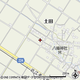 滋賀県犬上郡多賀町土田962周辺の地図