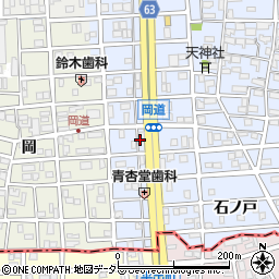 愛知県北名古屋市九之坪（天神）周辺の地図