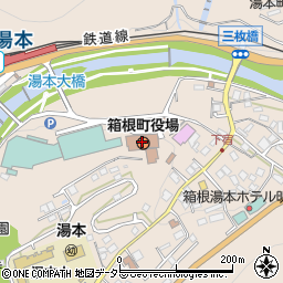 箱根町役場周辺の地図