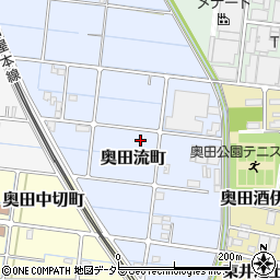 愛知県稲沢市奥田流町周辺の地図