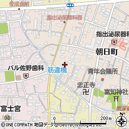静岡県富士宮市朝日町19周辺の地図