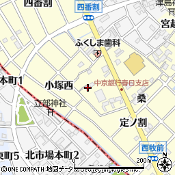 愛知県清須市春日宮重20-2周辺の地図