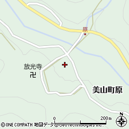 京都府南丹市美山町原（新西谷）周辺の地図