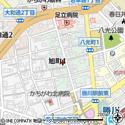愛知県春日井市旭町周辺の地図