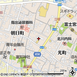 静岡県富士宮市朝日町3周辺の地図
