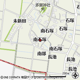 愛知県稲沢市祖父江町島本南石塚周辺の地図