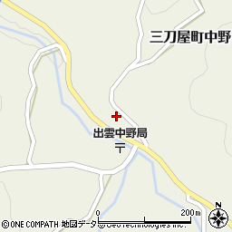 島根県雲南市三刀屋町中野1665周辺の地図