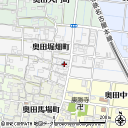 愛知県稲沢市奥田堀畑町43周辺の地図