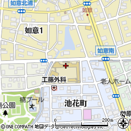 名古屋市立楠小学校周辺の地図
