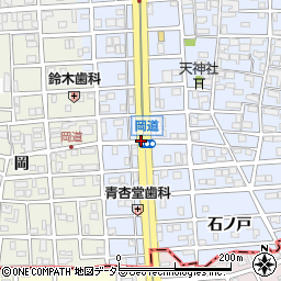 岡道周辺の地図