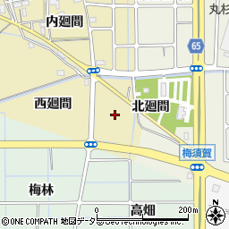 愛知県稲沢市矢合町外廻間周辺の地図