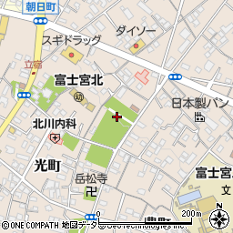 静岡県富士宮市光町12周辺の地図