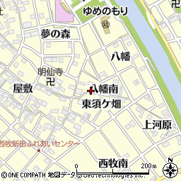 愛知県清須市春日東須ケ畑周辺の地図