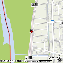 愛知県名古屋市守山区吉根川周辺の地図