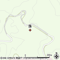愛知県豊田市時瀬町落周辺の地図