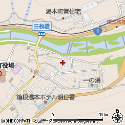 箱根湯本観光協会周辺の地図