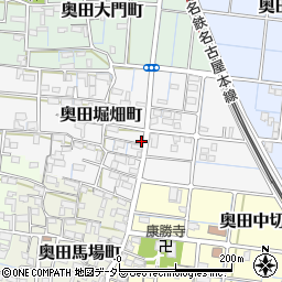愛知県稲沢市奥田堀畑町41周辺の地図