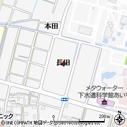 愛知県稲沢市平和町須ケ谷長田周辺の地図