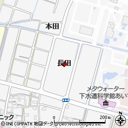 愛知県稲沢市平和町須ケ谷（長田）周辺の地図