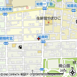 愛知県名古屋市北区如来町172周辺の地図