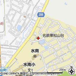 愛知県瀬戸市東松山町221周辺の地図