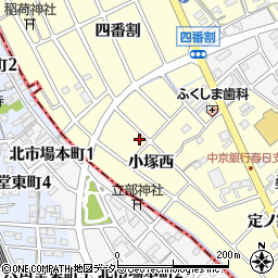 愛知県清須市春日小塚西周辺の地図