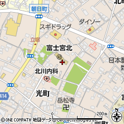 静岡県富士宮市光町14周辺の地図