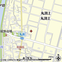 愛知県稲沢市平和町丸渕上周辺の地図