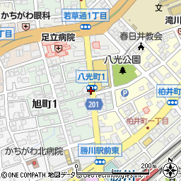 愛知県春日井市八光町周辺の地図