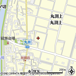 愛知県稲沢市平和町（丸渕上）周辺の地図