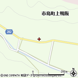 兵庫県丹波市市島町上鴨阪285周辺の地図