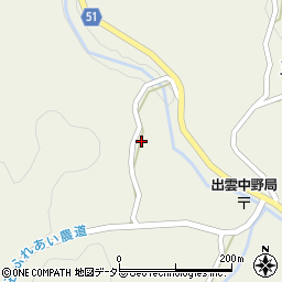 島根県雲南市三刀屋町中野252周辺の地図