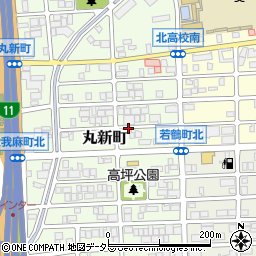 愛知県名古屋市北区丸新町周辺の地図